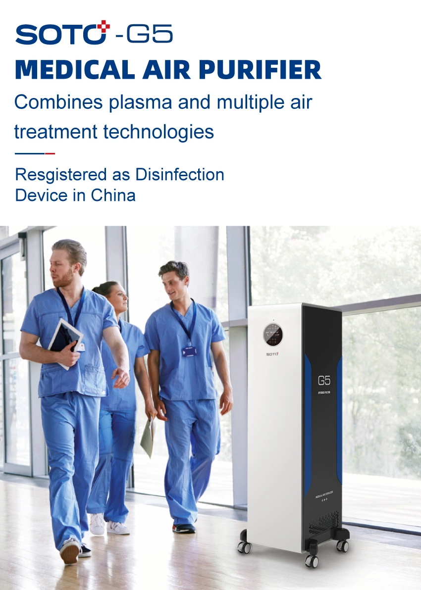 Soto-G5 Wholesale RoHS Home Car Plasma Air Sterilizer Medical Disinfection Portable UV Air Purifier for Hospital